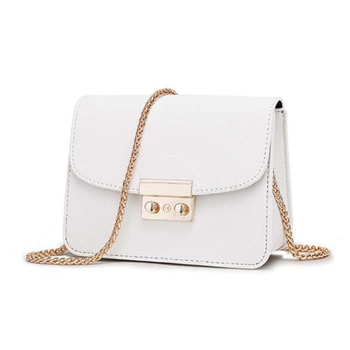 Charlotte Chain Shoulder Bag-Handbags-Arimonz-white-Arimonz