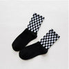 Checkerboard Pattern Socks-Socks & Tights-Arimonz-Arimonz