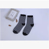 Checkerboard Pattern Socks-Socks & Tights-Arimonz-Arimonz