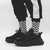 Checkerboard Pattern Socks-Socks & Tights-Arimonz-Arimonz