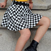 Checkered Pleated Skirt-Skirts-Arimonz-Arimonz