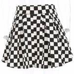 Checkered Pleated Skirt-Skirts-Arimonz-S-Arimonz