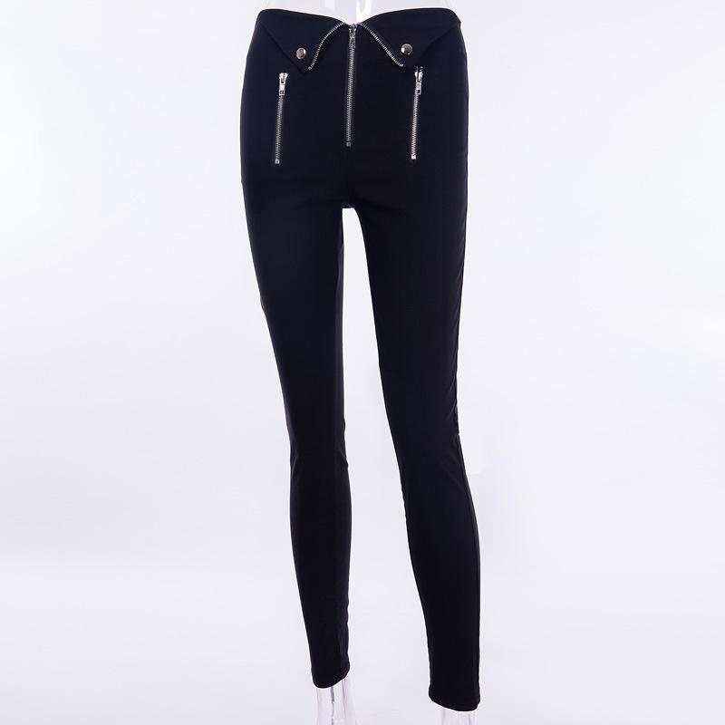 Chic Zipper Fold Pants-Pants-Arimonz-Arimonz