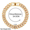 Chunky Metal Chain Anklet For Women Rhinestone Foot Bracelet Rock Jewelry-Anklets-Arimonz-Arimonz
