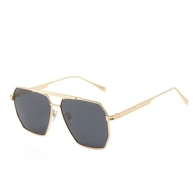 Classic Design Brand Sunglasses for Women Square Polarized Sun Glasses-Sunglasses-Arimonz-Gold Black-Gold-Arimonz