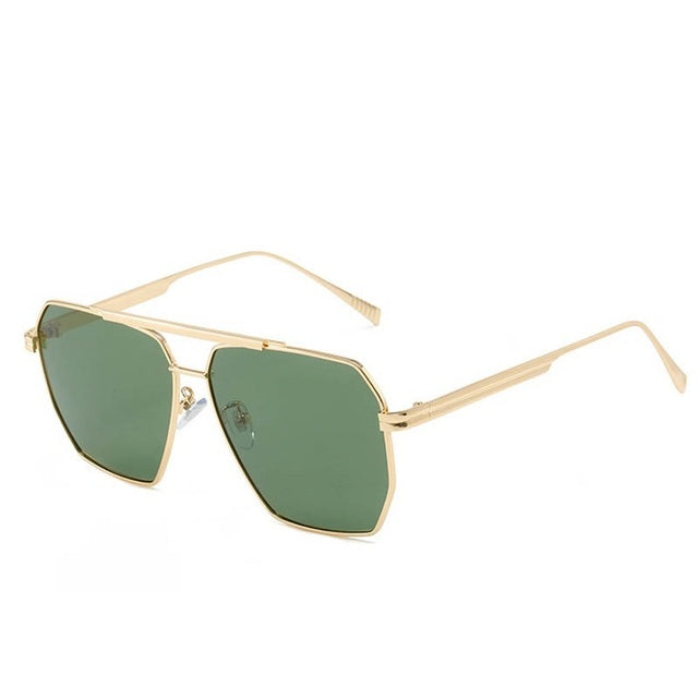 Classic Design Brand Sunglasses for Women Square Polarized Sun Glasses-Sunglasses-Arimonz-Gold Green-Gold-Arimonz