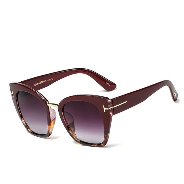Classic Design Cat Eye Shades Sunglasses Women Sun Glasses for Woman-Sunglasses-Arimonz-Red Leopard-Arimonz