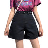 Classic High Waist Denim Short-Denim Shorts-Arimonz-Black-S-Arimonz
