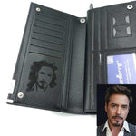 Classic Long Style Card Holder-Handbags-Arimonz-Black Photo Engrave-Arimonz
