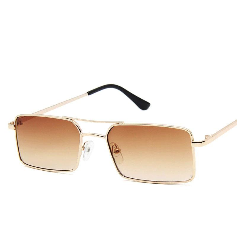 Classic Retro Sunglasses for Women Rectangle Sunglasses-Sunglasses-Arimonz-Brown-Arimonz