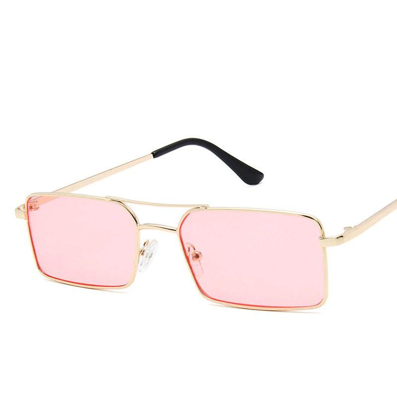 Classic Retro Sunglasses for Women Rectangle Sunglasses-Sunglasses-Arimonz-Pink-Arimonz