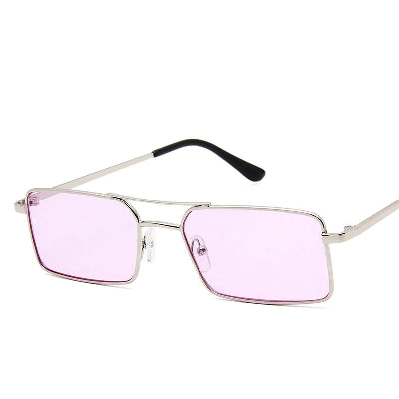Classic Retro Sunglasses for Women Rectangle Sunglasses-Sunglasses-Arimonz-Purple-Arimonz