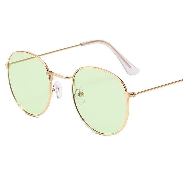 Classic Round Sunglasses-Sunglasses-Arimonz-Gold Ocean Green-Arimonz