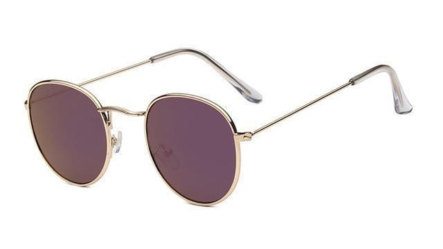 Classic Round Sunglasses-Sunglasses-Arimonz-Gold violet-Arimonz