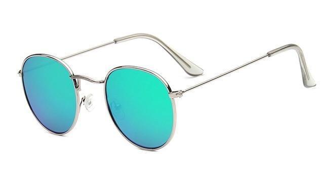 Classic Round Sunglasses-Sunglasses-Arimonz-Silver green-Arimonz
