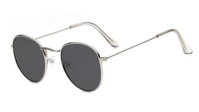 Classic Round Sunglasses-Sunglasses-Arimonz-Silver grey-Arimonz