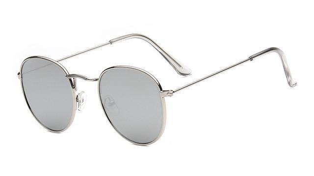 Classic Round Sunglasses-Sunglasses-Arimonz-Silver mercury-Arimonz