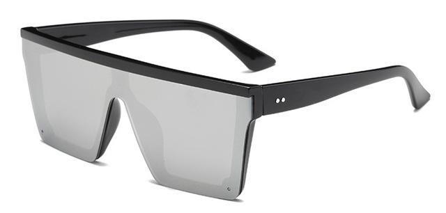 Classic Square Sunglasses-Sunglasses-Arimonz-Black Silver-Arimonz
