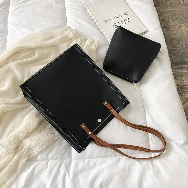 Classic Tote Bag-Handbags-Arimonz-Black-Arimonz