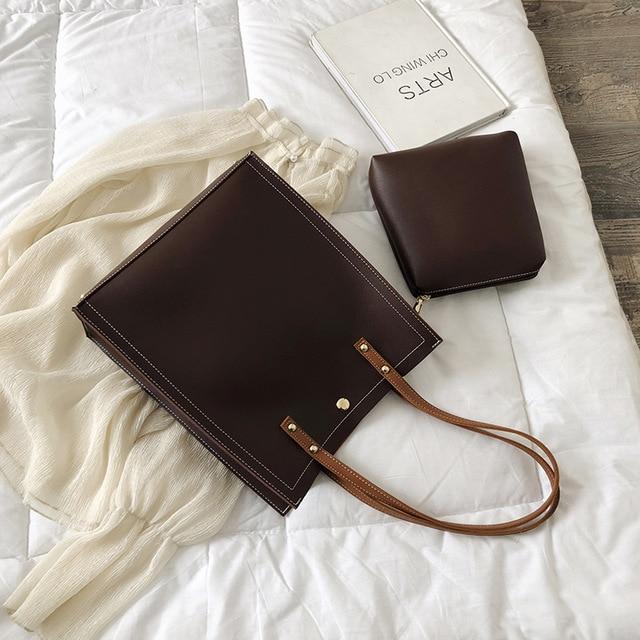Classic Tote Bag-Handbags-Arimonz-Brown-Arimonz