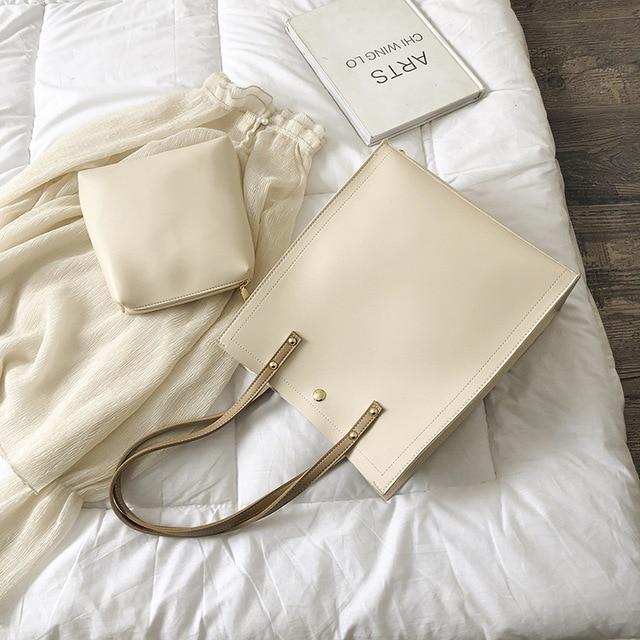 Classic Tote Bag-Handbags-Arimonz-Khaki-Arimonz