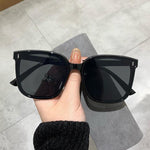 Classic Vintage Square Sunglass Women Oversized Women Retro Sunglass-Sunglasses-Arimonz-Black-Arimonz