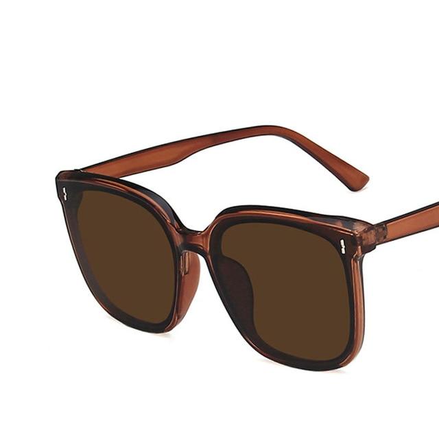 Classic Vintage Square Sunglass Women Oversized Women Retro Sunglass-Sunglasses-Arimonz-Brown-Arimonz
