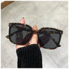 Classic Vintage Square Sunglass Women Oversized Women Retro Sunglass-Sunglasses-Arimonz-Leopard-Arimonz