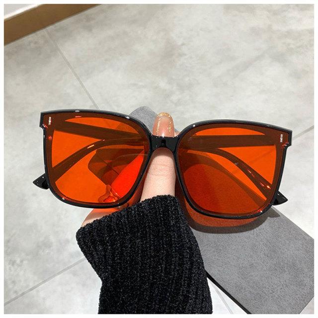 Classic Vintage Square Sunglass Women Oversized Women Retro Sunglass-Sunglasses-Arimonz-Red-Arimonz