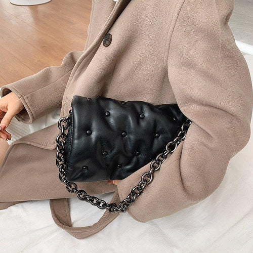 Classy Studded Shoulder Bag-Handbags-Arimonz-Arimonz