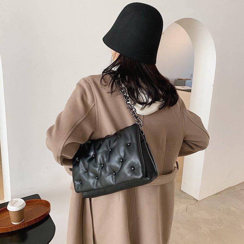 Classy Studded Shoulder Bag-Handbags-Arimonz-Arimonz