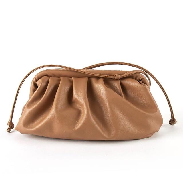 Cloud Clutch Bag-Handbags-Arimonz-brown-Arimonz