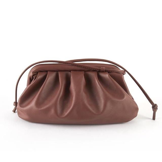 Cloud Clutch Bag-Handbags-Arimonz-Coffee-Arimonz