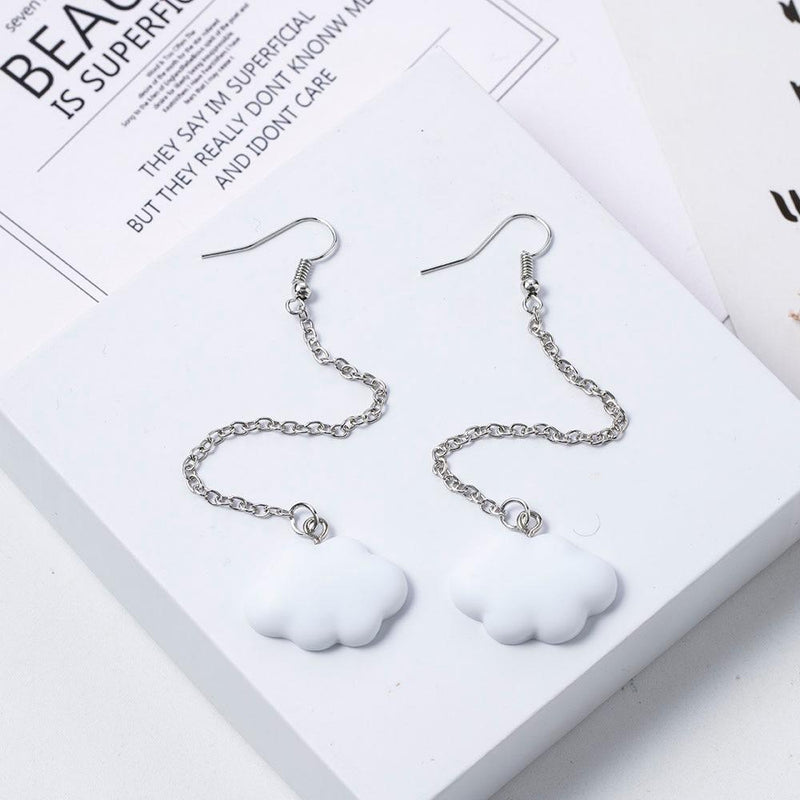 Cloud Shape Dangling Earrings-Drop Earrings-Arimonz-Arimonz