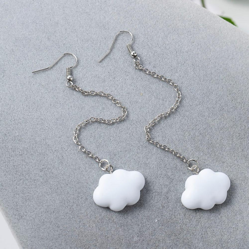 Cloud Shape Dangling Earrings-Drop Earrings-Arimonz-Arimonz