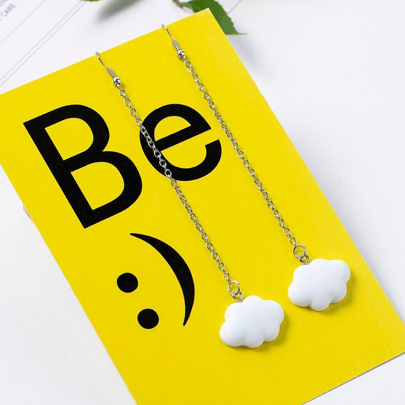 Cloud Shape Dangling Earrings-Drop Earrings-Arimonz-Arimonz