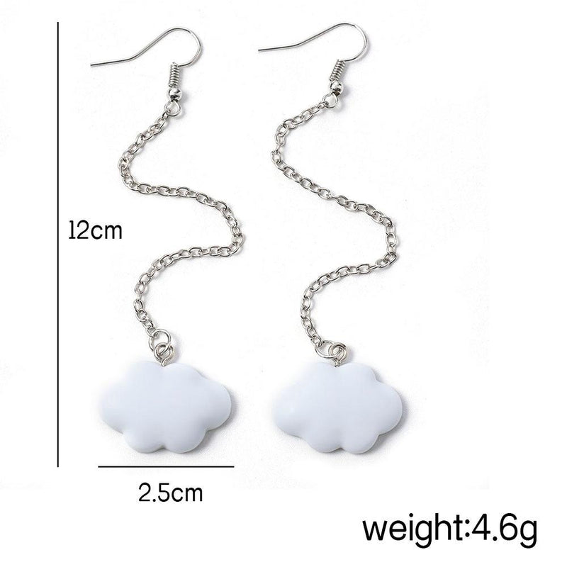 Cloud Shape Dangling Earrings-Drop Earrings-Arimonz-Arimonz