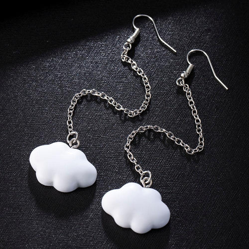 Cloud Shape Dangling Earrings-Drop Earrings-Arimonz-Arimonz