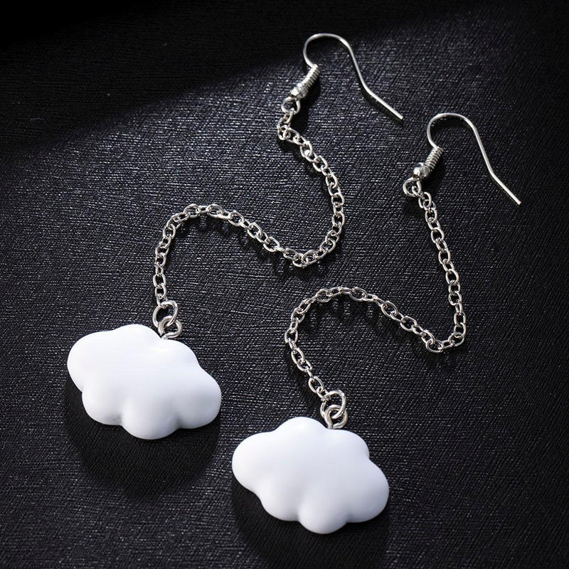 Cloud Shape Dangling Earrings-Drop Earrings-Arimonz-Arimonz