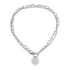 Coin Pendant Necklaces for Women Chain Layered Statement Necklace-Necklaces-Arimonz-Arimonz