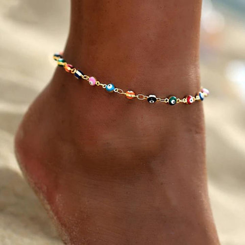 Colorful Bead Anklets-Anklets-Arimonz-Arimonz