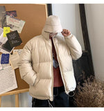 Colorful Bubble Coat Winter Jacket Parka Clothes Puffer Jackets-Bomber Coats-Arimonz-Beige-M-Arimonz