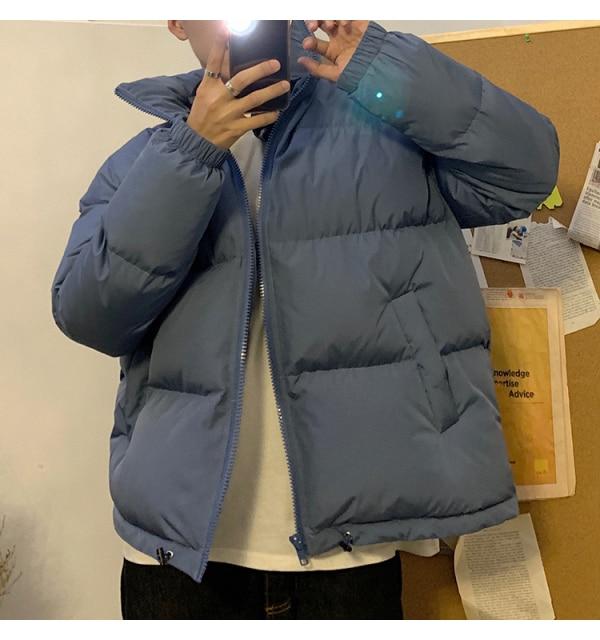 Colorful Bubble Coat Winter Jacket Parka Clothes Puffer Jackets-Bomber Coats-Arimonz-Blue-M-Arimonz