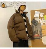 Colorful Bubble Coat Winter Jacket Parka Clothes Puffer Jackets-Bomber Coats-Arimonz-Brown-M-Arimonz