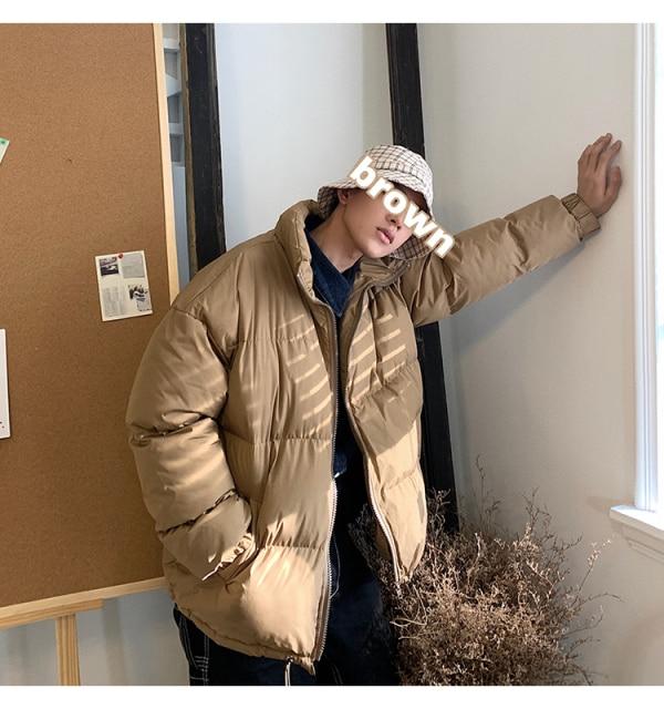 Colorful Bubble Coat Winter Jacket Parka Clothes Puffer Jackets-Bomber Coats-Arimonz-Khaki-M-Arimonz