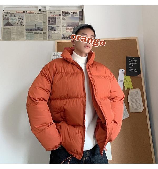 Colorful Bubble Coat Winter Jacket Parka Clothes Puffer Jackets-Bomber Coats-Arimonz-Orange-M-Arimonz