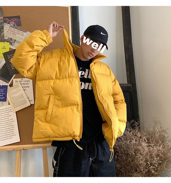 Colorful Bubble Coat Winter Jacket Parka Clothes Puffer Jackets-Bomber Coats-Arimonz-Yellow-M-Arimonz