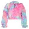 Colorful Gradient Print Teddy Coat-Fuzzy Jackets-Arimonz-Arimonz