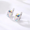 Colorful Sparkling Stud Earrings For Women Clip Earrings Fine Jewelry-Earrings-Arimonz-Arimonz