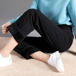 Comfortable Velvet Inside High Waist Push Up Straight Jeans-Straight Jeans-Arimonz-Arimonz